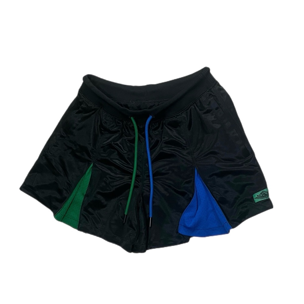Used Women’s Air Jordan x Aleali May Pleated Shorts Black Green Blue Size Large